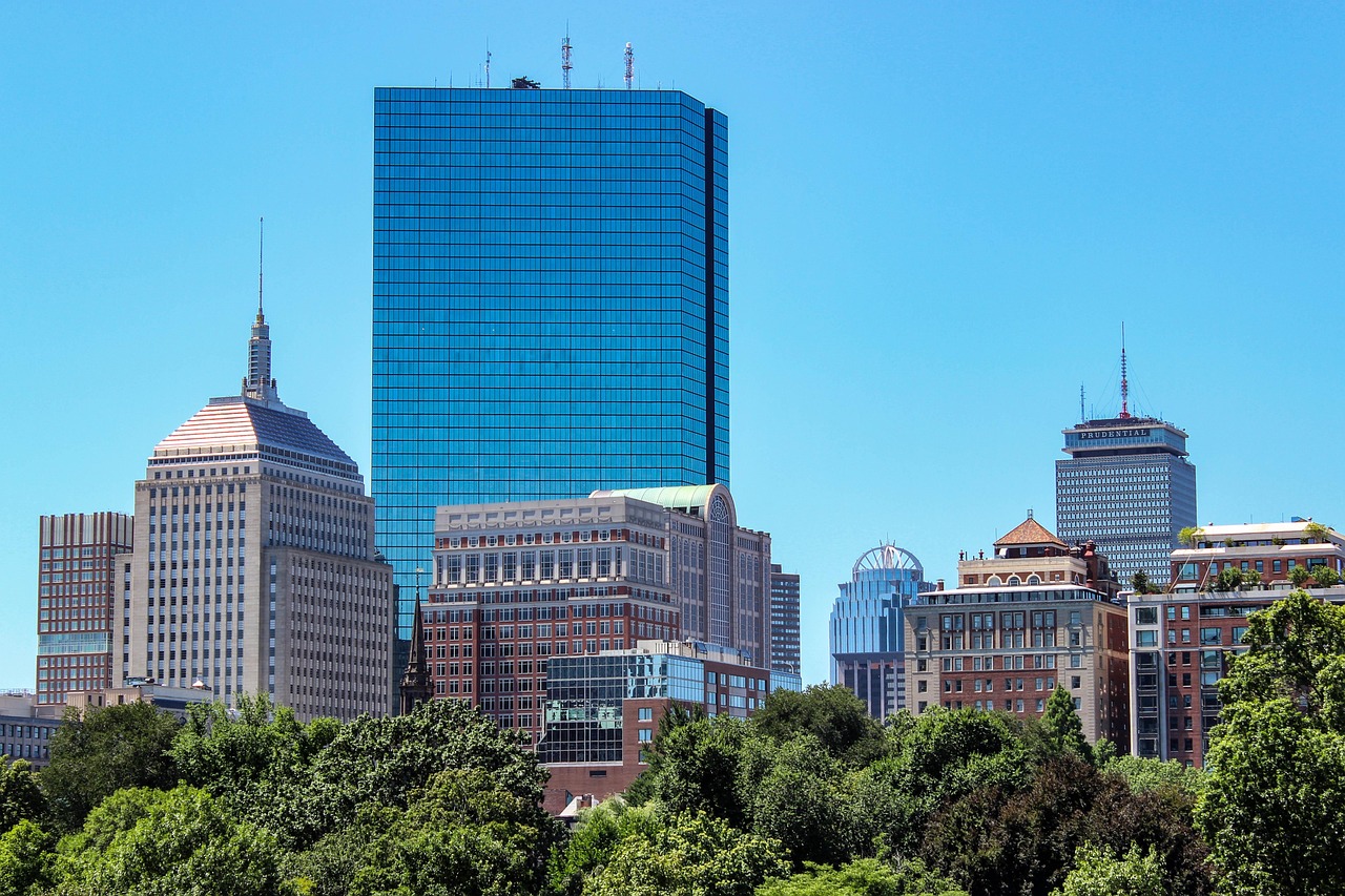 Back Bay street and buildings in Boston