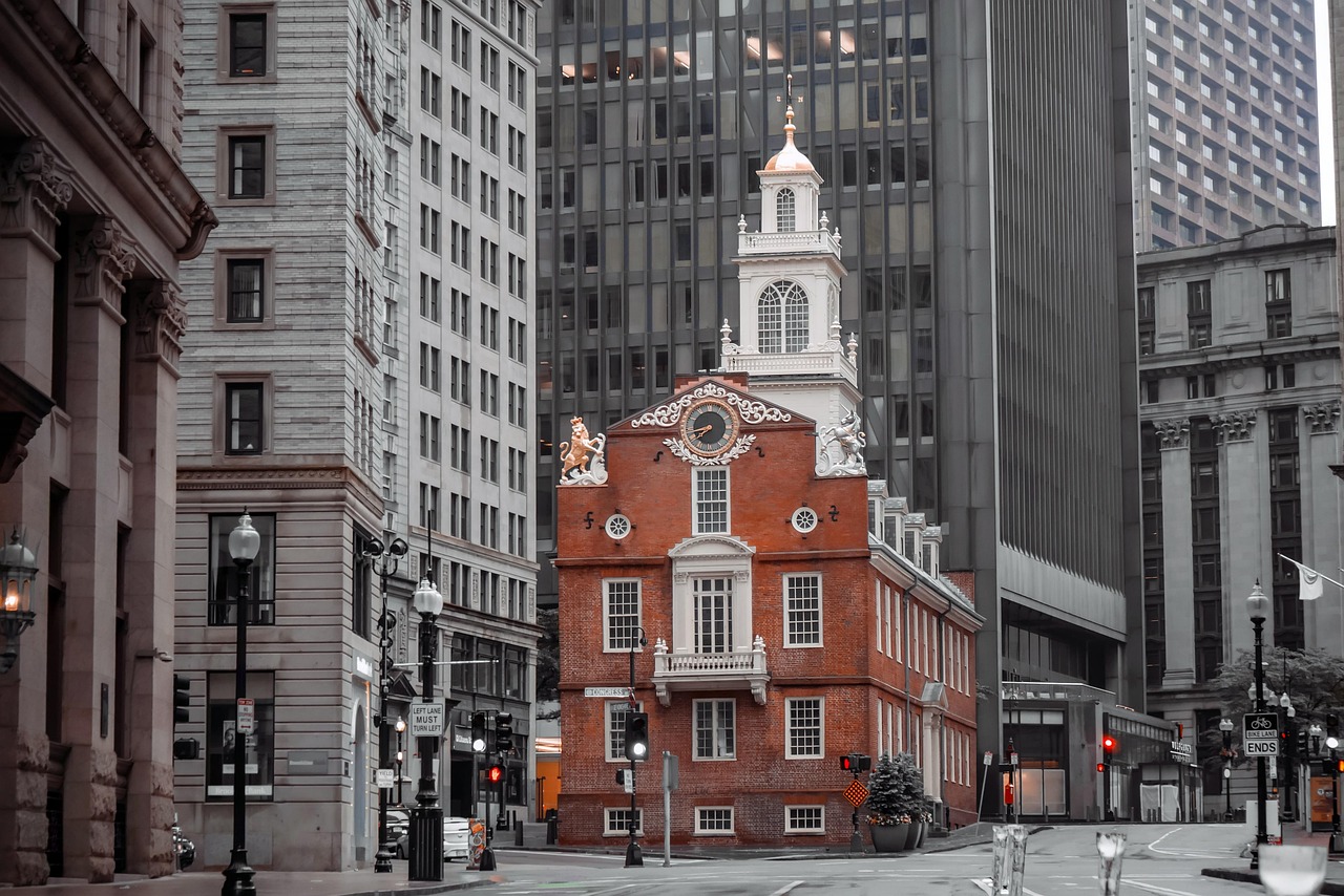Dorchester street and buildings in Boston